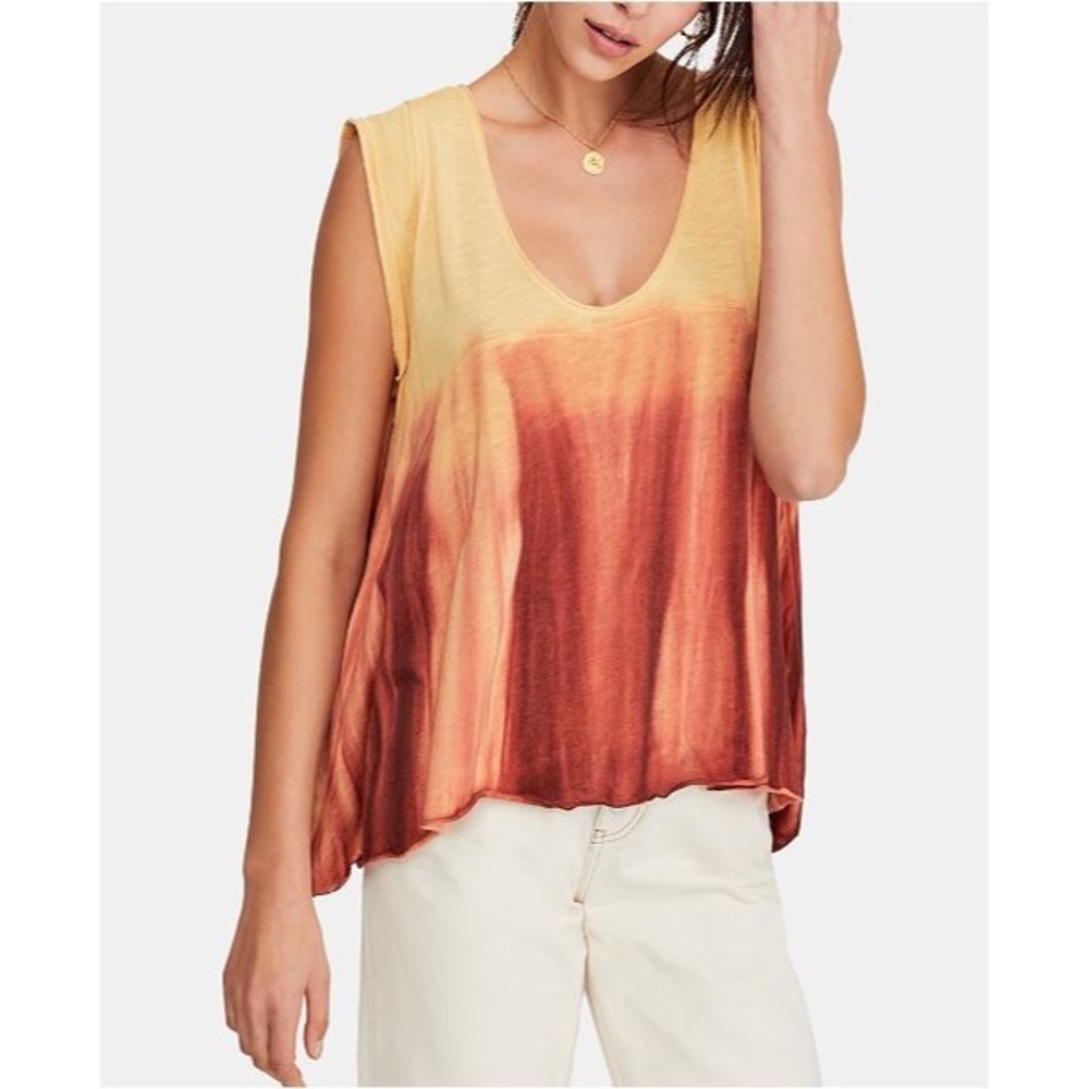 Free People- Paradise Ombré Tie-Dyed Top- Size Sm